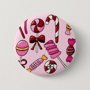 Chapa Redonda De 5 Cm Cute Candy