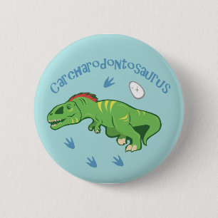 Chapa Redonda De 5 Cm Cute Carcharodontosaurus