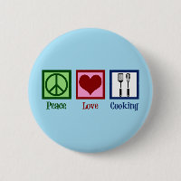 Cute Chef Peace Love Utensiers de cocina