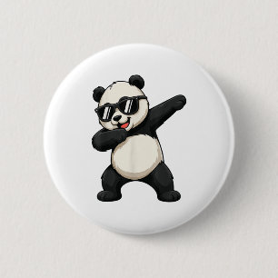 Chapa Redonda De 5 Cm Cute Dabbing Panda Traje De Oso Niño Adolescente H