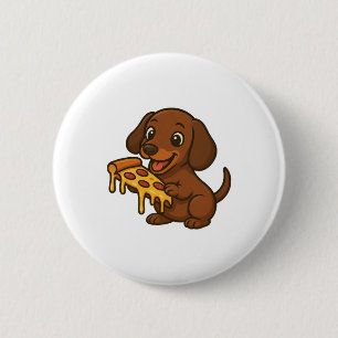Chapa Redonda De 5 Cm Cute Dachshund personalizado pizza perro amante de