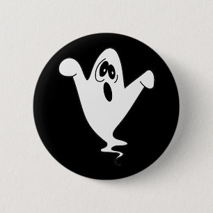 Chapa Redonda De 5 Cm Cute Howling Ghost Halloween