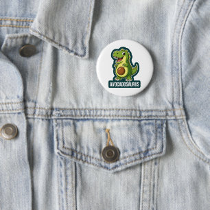 Chapa Redonda De 5 Cm Cute Kawaii Avocadosaurus Dinosaur Chiste Divertid