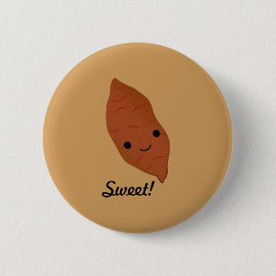 Chapa Redonda De 5 Cm Cute Kawaii Sweet Potato