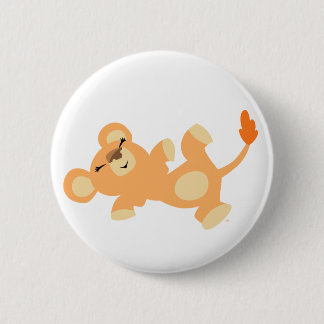 Chapa Redonda De 5 Cm Cute Lazy Personalizado Lioness