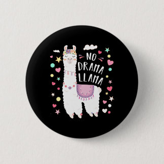 Chapa Redonda De 5 Cm Cute llama no drama Llama floral llama amor alpaca