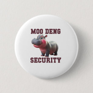Chapa Redonda De 5 Cm Cute MOO DENG SEGURIDAD Papá Bebé Hippo Papá Padre