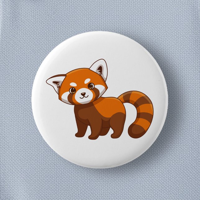Chapa Redonda De 5 Cm Cute Panda Rojo (Subido por el creador)