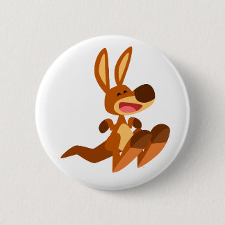 Chapa Redonda De 5 Cm Cute Personalizado Kangaroo Joey