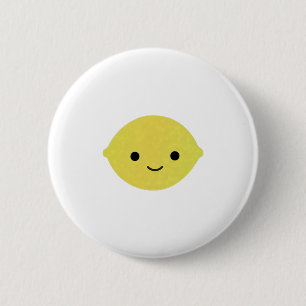 Chapa Redonda De 5 Cm Cute Personalizado Lemon