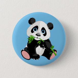 Chapa Redonda De 5 Cm Cute Personalizado Panda Bear