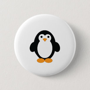 Chapa Redonda De 5 Cm Cute Personalizado Penguin