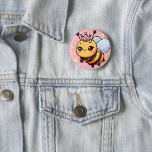 Chapa Redonda De 5 Cm Cute Personalizado Queen Bee