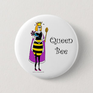 Chapa Redonda De 5 Cm Cute personalizado Queen Bee
