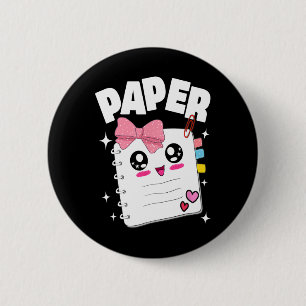 Chapa Redonda De 5 Cm Cute Rock Paper Scissors Halloween Disfraces Niños