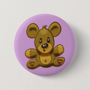 Chapa Redonda De 5 Cm Cute Teddy Bear
