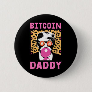Chapa Redonda De 5 Cm Cute Trump Bitcoin Daddy Crypto Finance Money Crew