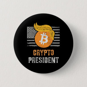 Chapa Redonda De 5 Cm Cute Trump Estados Unidos Cripta Presidencia Inaug