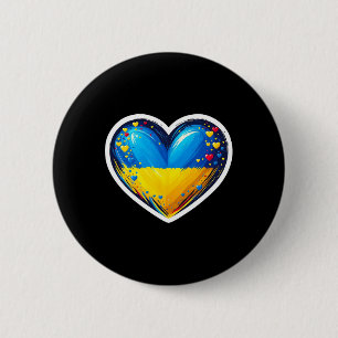 Chapa Redonda De 5 Cm Cute Ucraniano Seguidor Bynner Bandera De Ucrania