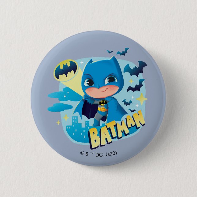 Chapa Redonda De 5 Cm Cuter Than Cute Batman (Anverso)