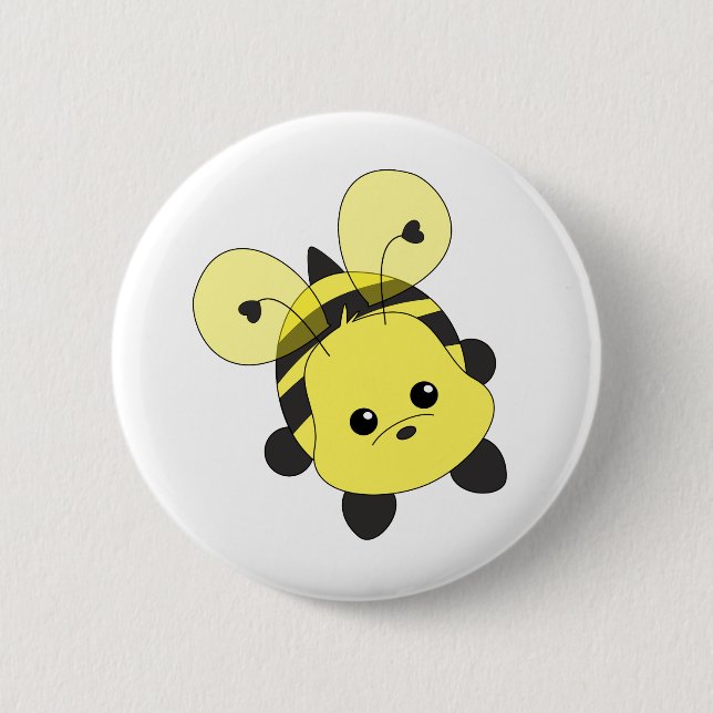 Chapa Redonda De 5 Cm Cutie Bee (Anverso)