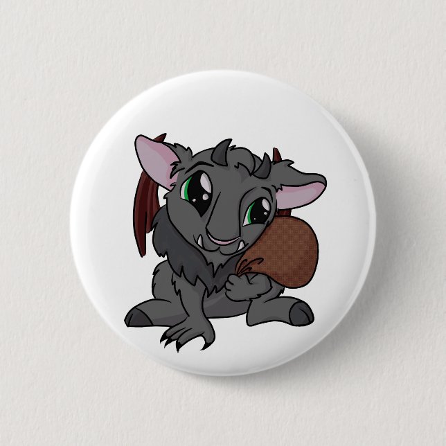 Chapa Redonda De 5 Cm ¡Cutie Krampus! (Anverso)