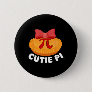 Chapa Redonda De 5 Cm Cutie Pi - Día del Pi Amante de las Matemáticas Sí