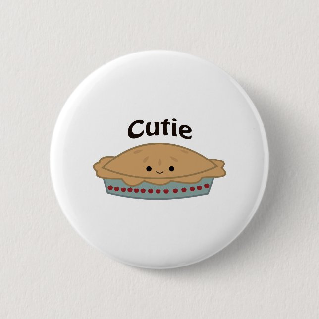 Chapa Redonda De 5 Cm Cutie Pie (Anverso)
