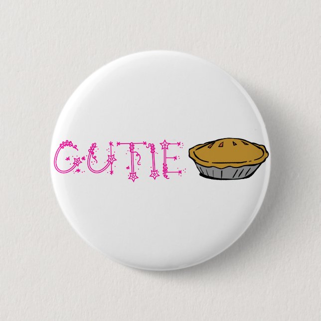 Chapa Redonda De 5 Cm Cutie Pie (Anverso)