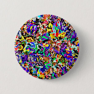 Chapa Redonda De 5 Cm Cuto colorido pintura abstracta iPad funda de aire
