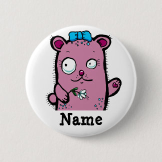 Chapa Redonda De 5 Cm Cuto Personalizado Chica OSO