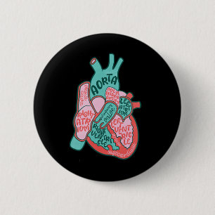 Chapa Redonda De 5 Cm Cvicu Enfermera Cardiaca Anatomía Cardíaca Humana