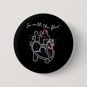 Chapa Redonda De 5 Cm Cvicu Enfermera Cardiaca Anatomía Cardiología Cora