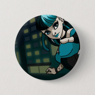 Chapa Redonda De 5 Cm Cybergoth