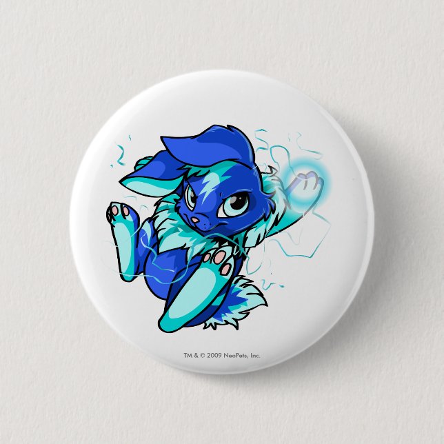 Chapa Redonda De 5 Cm Cybunny amarillo con las estrellas (Anverso)