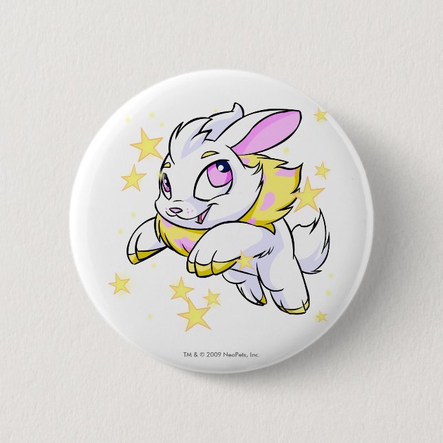 Chapa Redonda De 5 Cm Cybunny eléctrico mágico (Anverso)
