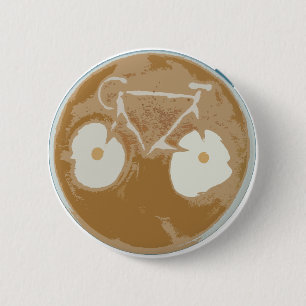 Chapa Redonda De 5 Cm Cycling Latte Art