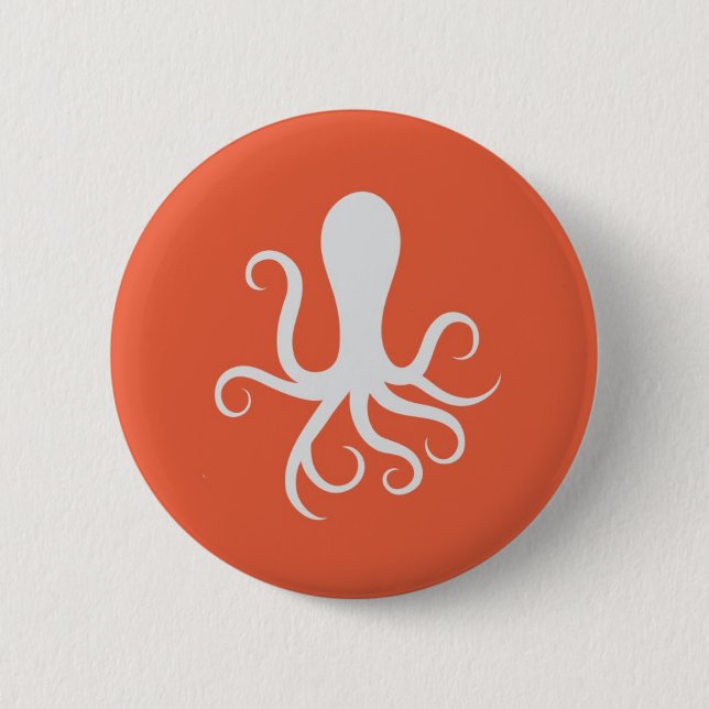 Chapa Redonda De 5 Cm Cycloptopus - naranja (Anverso)
