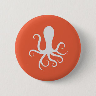 Chapa Redonda De 5 Cm Cycloptopus - naranja
