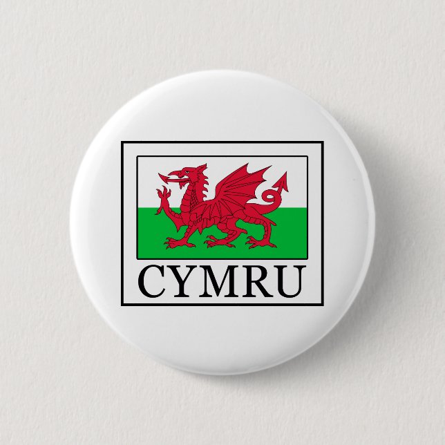 Chapa Redonda De 5 Cm Cymru (Anverso)