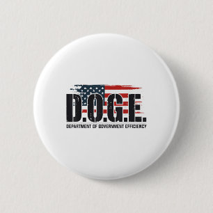 Chapa Redonda De 5 Cm D.o.e. Doge Departamento De Eficiencia Gubernament