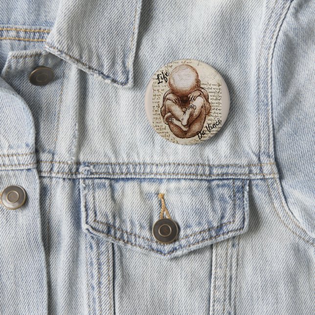 Chapa Redonda De 5 Cm Da Vinci Life (In situ)