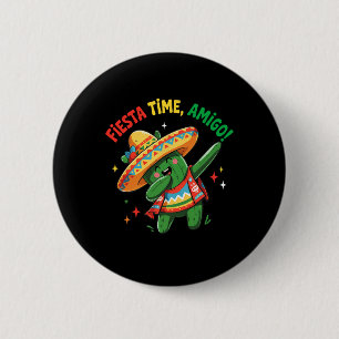 Chapa Redonda De 5 Cm Dabbing Cactus Funny Cinco De Mayo Niños Hombres M