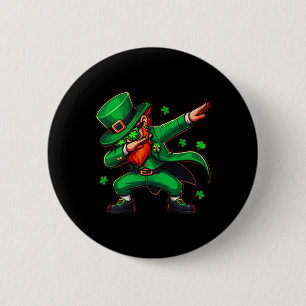 Chapa Redonda De 5 Cm Dabbing Duende Divertido Hombres Niños Chicos Día 