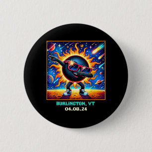 Chapa Redonda De 5 Cm Dabbing Eclipse Solar Total Burlington Vermont