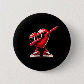 Chapa Redonda De 5 Cm Dabbing Heart Funny Valentine Design Perfect For F