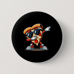 Chapa Redonda De 5 Cm Dabbing Pizza Pizza Dancing Pizza Amo Cumpleaños P