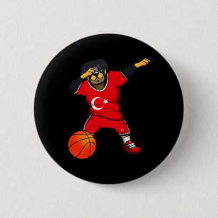 Chapa Redonda De 5 Cm Dabbing Rottweiler Pavo Jersey Turco Arte de Calav