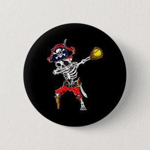 Chapa Redonda De 5 Cm Dabbing Skeleton Pirate Y Softll Ll Halloween Co