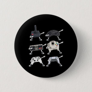 Chapa Redonda De 5 Cm Dabbing Video Gamer Controllers Divertido juego de